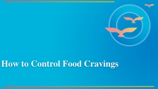 how to control food cravings