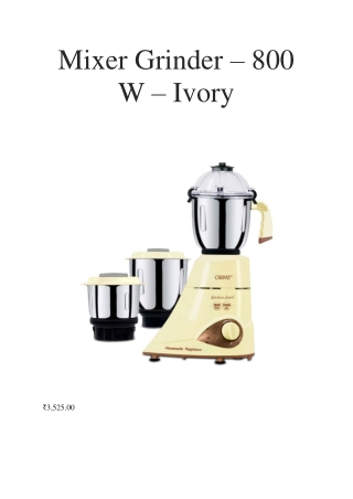 Mixer Grinder-converted