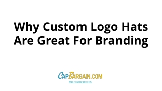 Why Custom Logo Hats Are Great For Branding