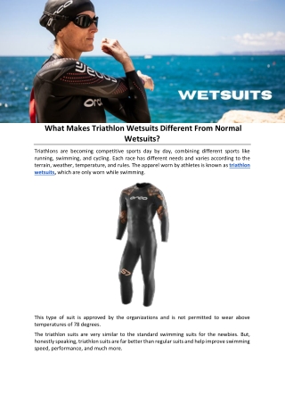 What Makes Triathlon Wetsuits Different From Normal Wetsuits.docx