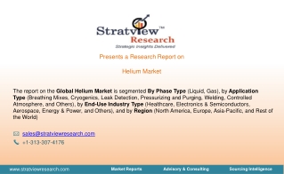 helium market Growth Offers Room to Grow to Existing & Emerging Players
