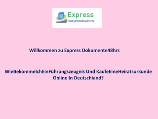 WieBekommeIchEinFührungszeugnis Und KaufeEineHeiratsurkunde Online In Deutschlan