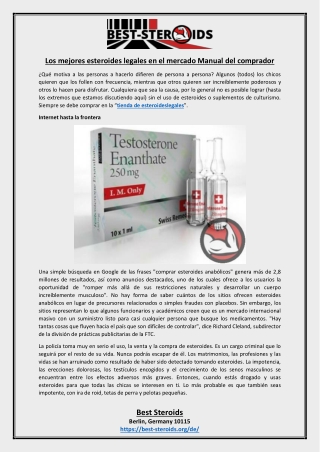 Los mejores esteroides legales en el mercado Manual del comprador
