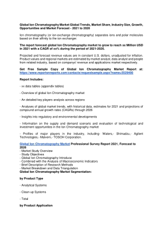 Global Ion Chromatography Market