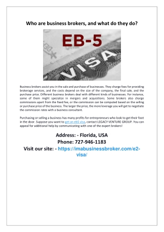 Get an EB5 Visa