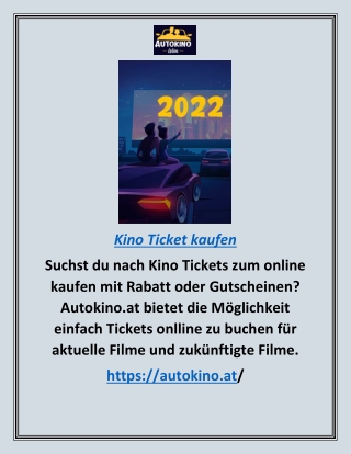 Kinokarte kaufen |autokino.at