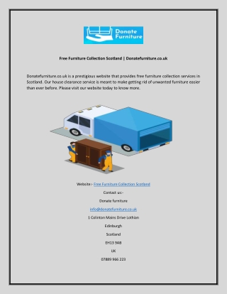 Free Furniture Collection Scotland Donatefurniture.co.uk