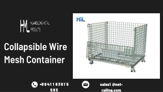 Collapsible Wire Mesh Container
