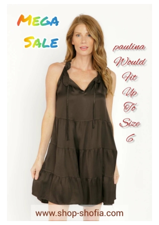 PAULINA CHOCOLATE DRESS