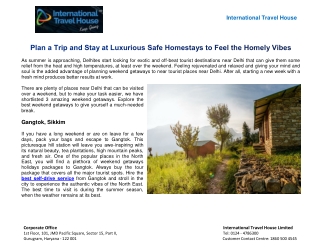 Plan a Trip and Stay at Luxurious Safe Homestays to Feel the Homely Vibes