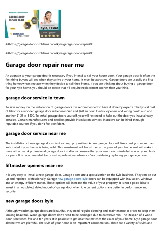 liftmaster openers near me