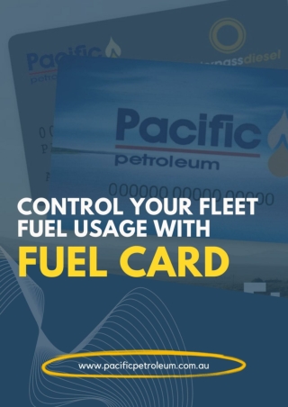 Control Your Fleet Fuel Usage With Fuel Card