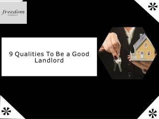 9 Qualities To Be a Good Landlord
