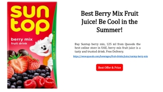 Best berry mix fruit juice