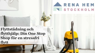 Flyttstädning Stockholm Fast Pris