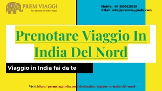 Prenotare Viaggio In India Del Nord