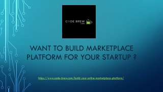 Want to build marketplace platform for your marketplace business