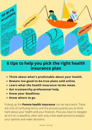 6 tips to help you pick the right health insurance plan