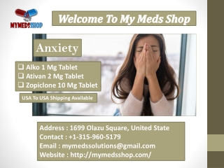 Alko 1 Mg (Xanax) Tablet helps in treating anxiety and panic disorders.