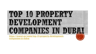 Top 10 Property Development Companies In Dubai