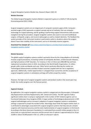 Surgical Navigation Systems Market