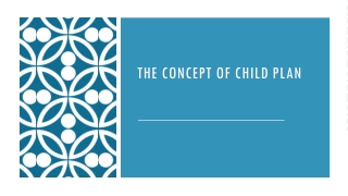 The Concept of Child Plan
