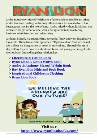 Ryan Lion Book Kindle Edition