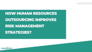 How Human Resources Outsourcing Improves Risk Management Strategies