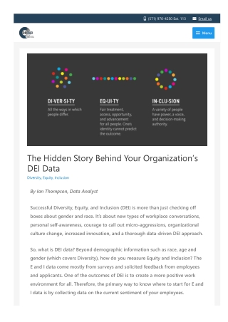 The Hidden Story Behind Your Organization’s DEI Data