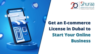 Get an E-commerce License in Dubai