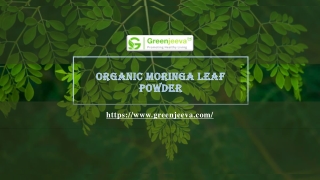 Organic Moringa Leaf Powder