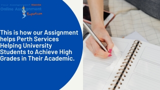This is how our Assignment helps Perth Services Helping University Students