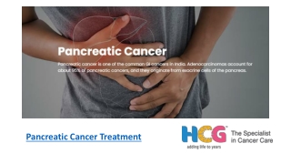 Pancreatic Cancer Treatment