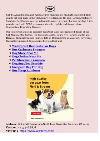 Waterproof Raincoats For Dogs