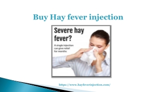 Buy Hay fever injection