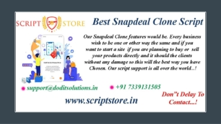 Readymade Snapdeal Clone System - SCRIPTSTORE.IN