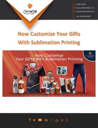 Customize Your Gift Ideas With Sublimation Printing