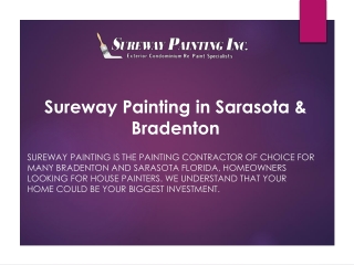 Residential and commercial Painting Sarasota
