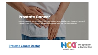 Prostate Cancer Doctor Appointment