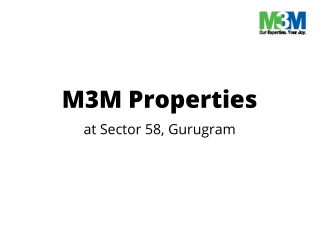 M3M Sector 58 Gurugram | This Is All That Life Demands