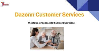Mortgage Processing Support Services