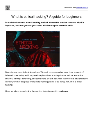 What is ethical hacking  A guide for beginners