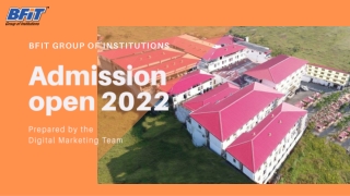 BFIT Group of Institutions- Admission open 2022