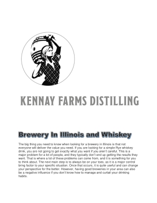 Brewery In Illinois and Whiskey