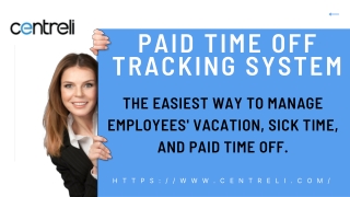 Paid Time Off Tracking system |Time Off Tracking Software | Centreli