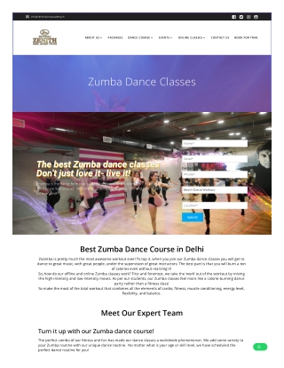 Best Zumba Dance Classes | Connect with ZenithDanceAcademy