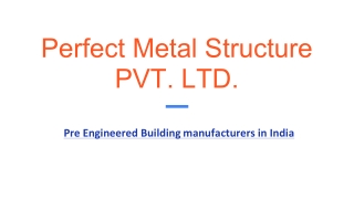 Advantages of Pre-Engineered Buildings