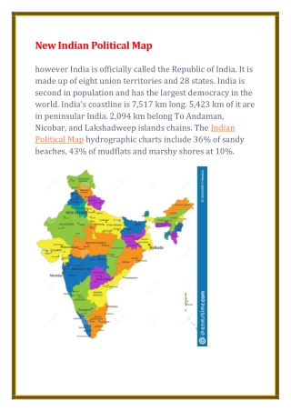 New Indian Political Map