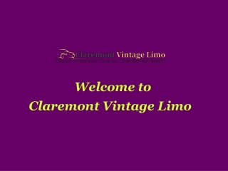Book Classic Car Rentals in Rancho Palos Verdes with Claremont Vintage Limo