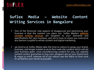 Website Content Writing Services & Animated Explainer Video Company